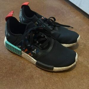 Adidas Black Sneakers with White Logo